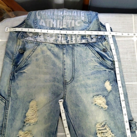 Vintage Acidwash Denim Overalls, Size 28 - Picture 9 of 16